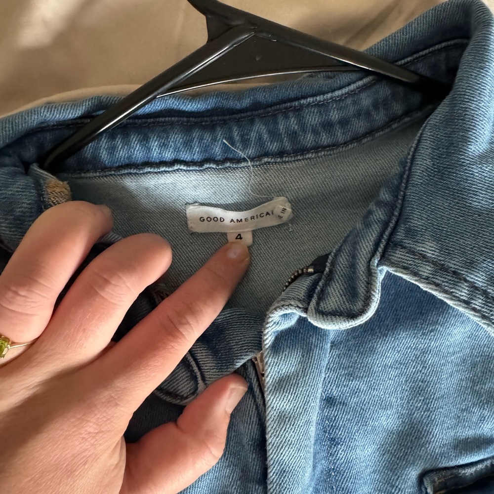 Good American Blue Denim Romper - Picture 5 of 12